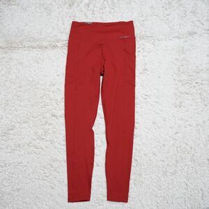 NEW! Authentic Eddie Bauer Legging Stretchy Light Trail 2 pockets Red Size S